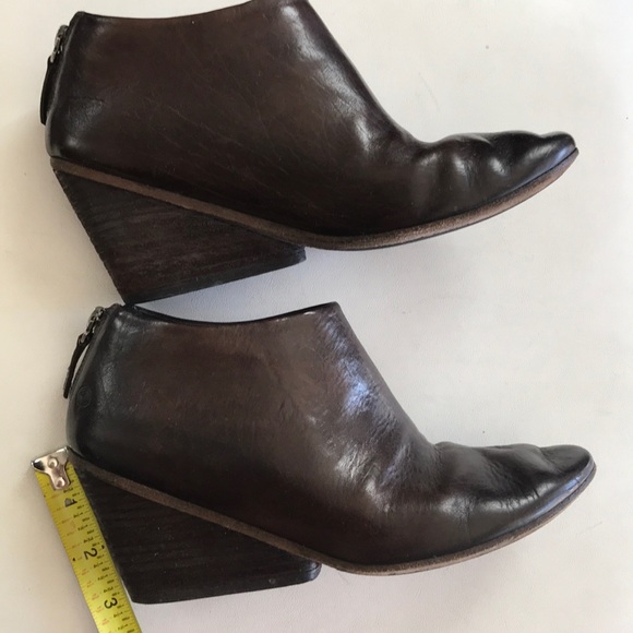 marsèll ankle wedge leather boots Sz 36.5/6.5